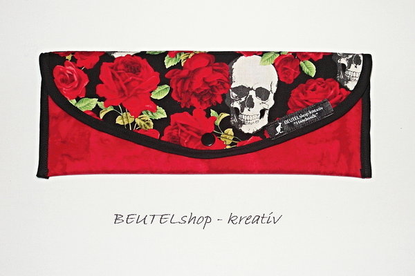 Bestecktasche Nr. 08 "skull and roses"